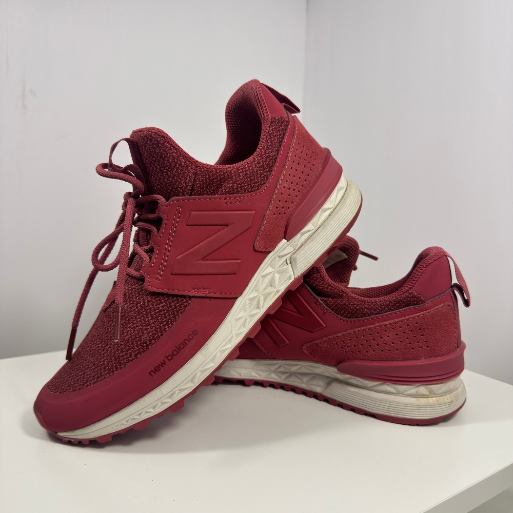 New Balance 574 Sport V1 Womens 8.5 Burgundy Maroon Running Shoes‎ WS574DTG